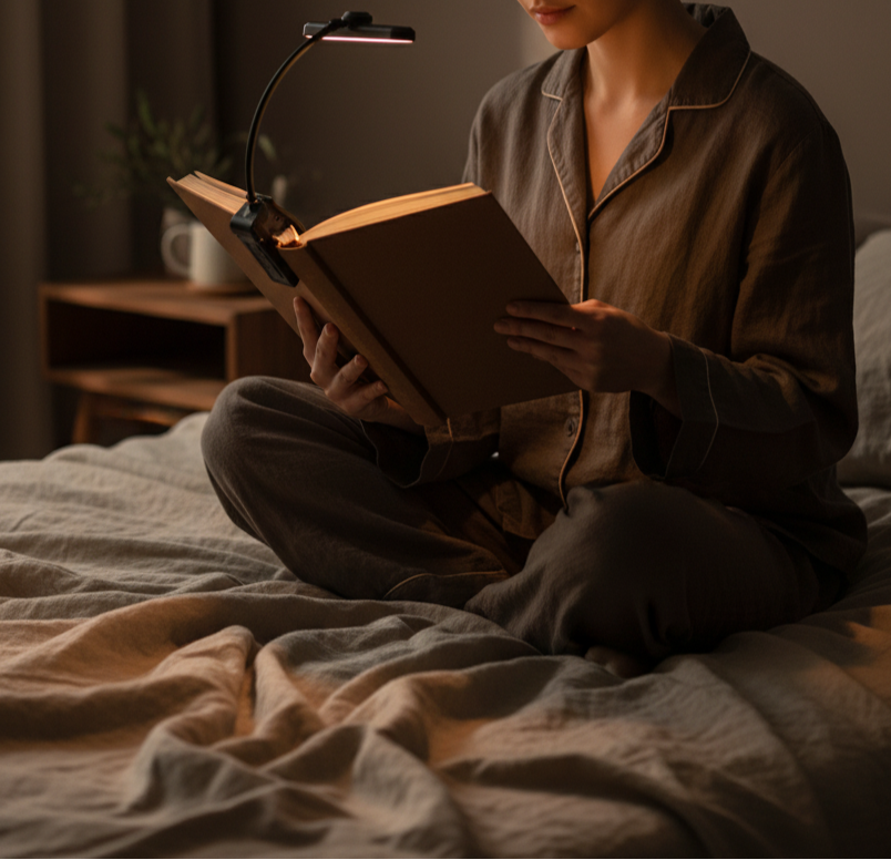 Lámpara de lectura LED Giratoria con Clip - Luz Inteligente para tu Espacio